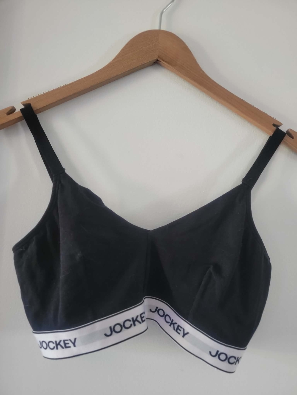 Jockey Black Logo Elastic Bralette